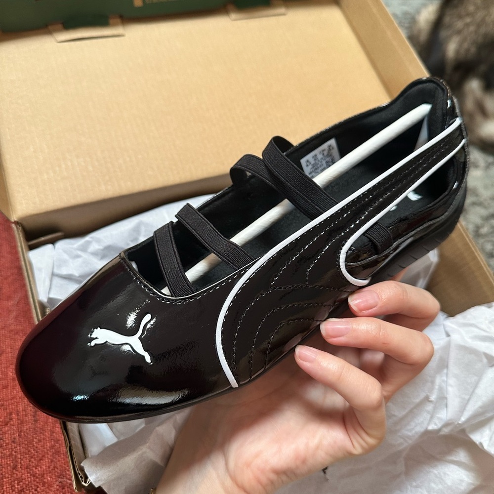 Puma Speedcat Pantent Black Size 9